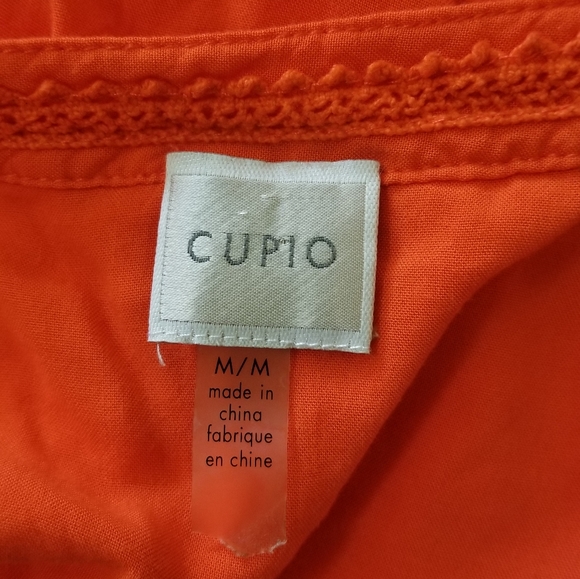 Orange V Neck Midi Medium - Picture 2 of 9